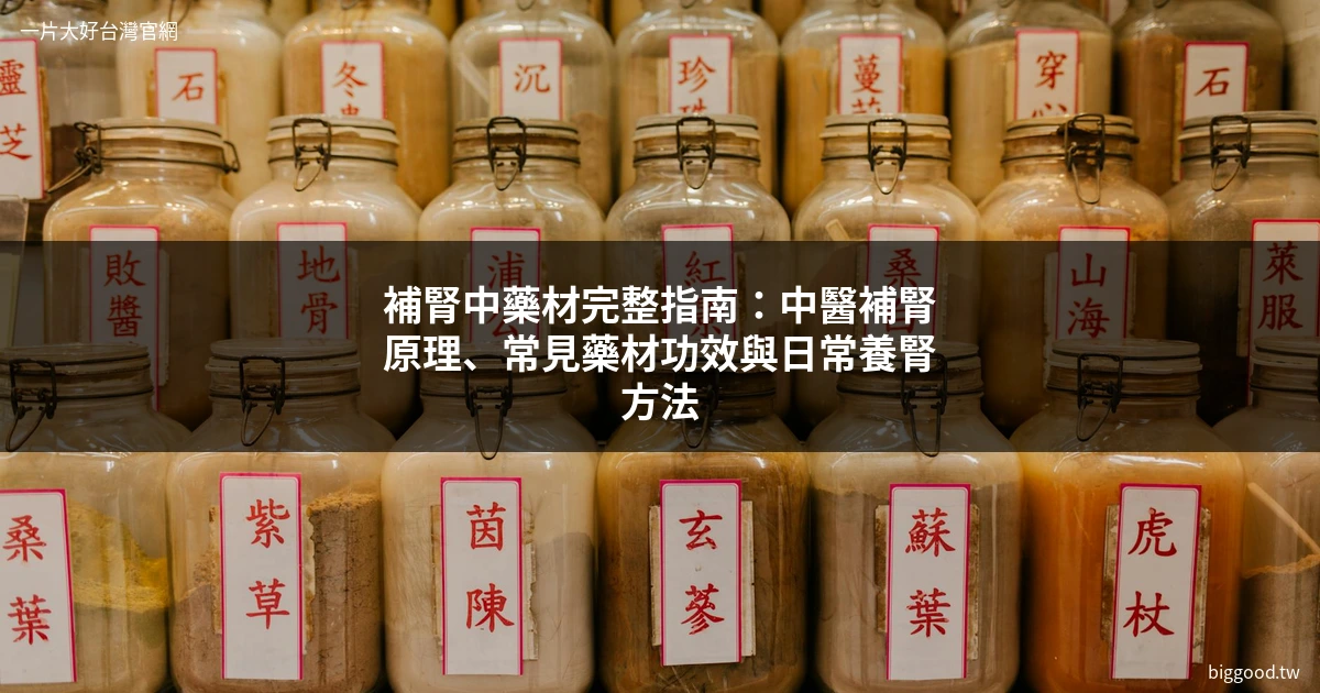 補腎中藥材 中醫補腎 傳統中藥材養生